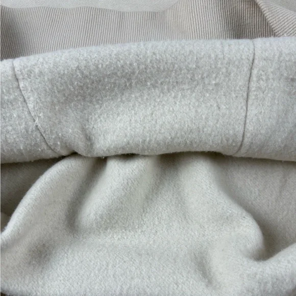 ZARA Women’s Light Beige Round Neck Sweatshirt Tricot Patch Pockets Size Medium - Picture 15 of 15